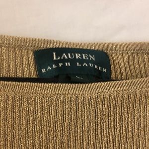 Lauren Ralph Lauren Gold Metallic Sweater